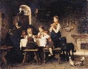 Franz von Defregger Grace Before Meal oil painting on canvas